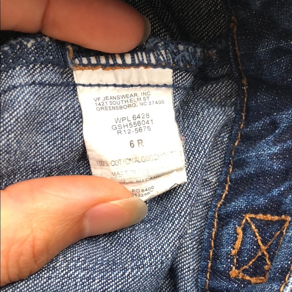 Girls size 6 jean skirt/skort Vintage VF Jeanswear - Picture 5 of 7